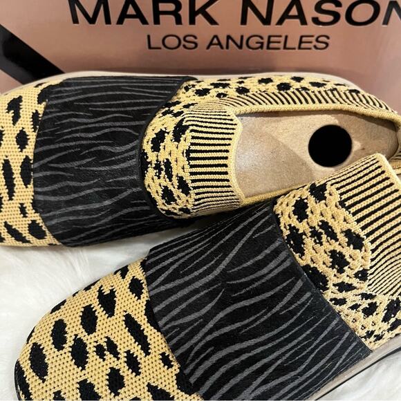 NEW Mark Nason x Skechers Modern Jogger Cheetah Mesh Knit Slip-on Sneakers NIB 6 - Picture 8 of 16